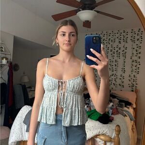 Women's Light Green Top